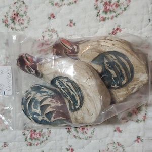 4" Wooden Roosters